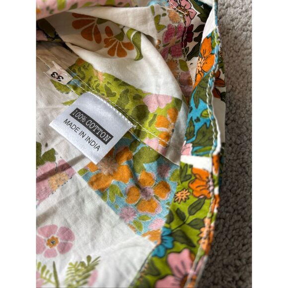 NWOT Olivia James floral patchwork top, Lrg $118, G11 - Picture 5 of 6